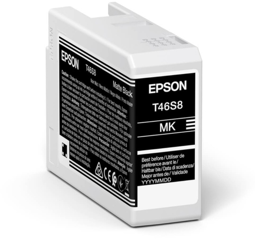 [39623] [C13T46S80N] EPSON  Singlepack Matte Black T46S8 UltraChrome Pro 10 ink 25ml SC-P700