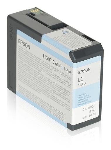 [24803] [C13T580500] Epson Stylus Pro-3800/3880 Cartucho Cian claro (80ml)