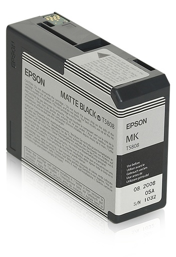 [24806] [C13T58080N] Epson Stylus Pro-3800/3880 Cartucho Negro Mate (80ml)