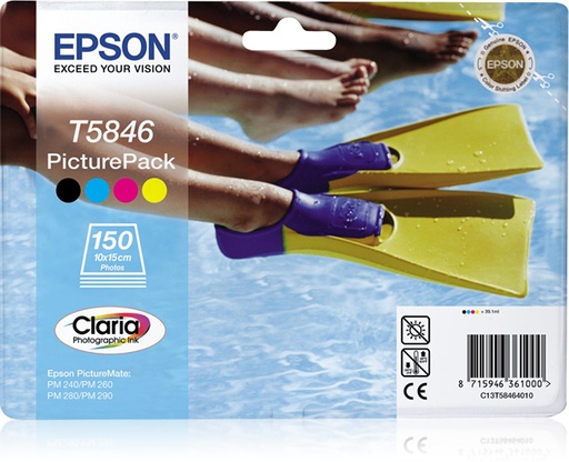 [9737] [C13T58464010] Epson PictureMate PM240/280 Pack Cartucho + Papel 150 Hojas