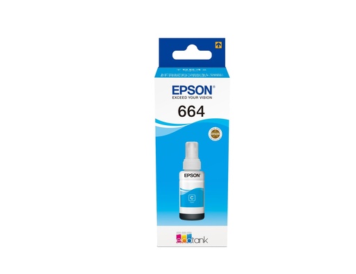 [30410] [C13T664240] Epson EcoTank L355/L555/ET-2500/2250/4500/4550 Bote Cyan 6.500 Paginas