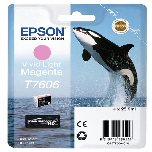 [19308] [C13T76064N10] EPSON SURECOLOR SC-P600 Cartucho magenta vivo claro