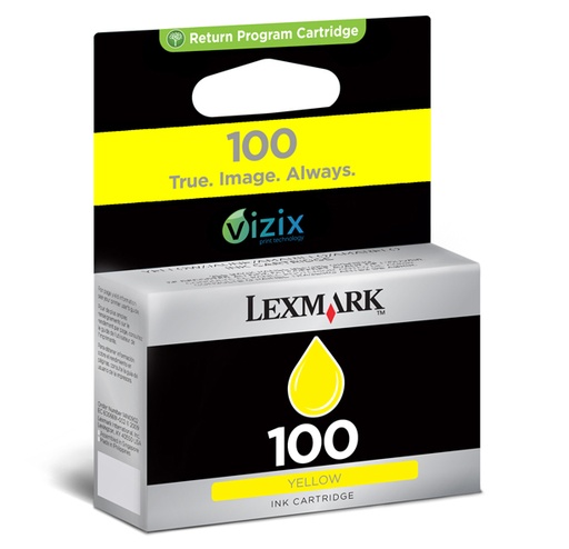 [12941] [14N0902E] LEXMARK S/305/405/505/605 PRO/205/705/805/905 Cartucho de tinta Amarillo Retornable nº100
