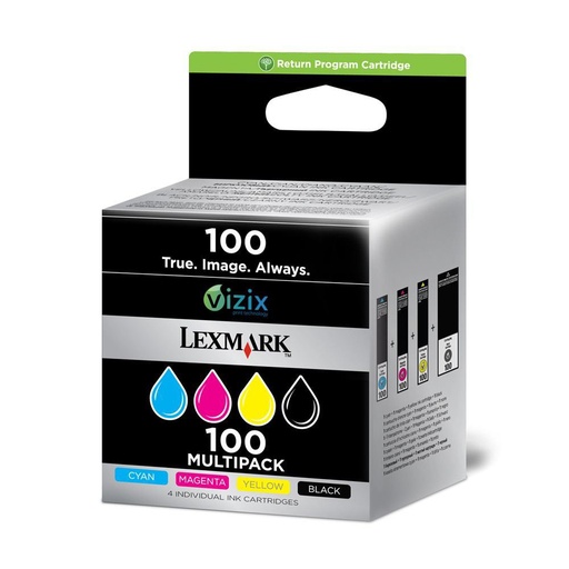 [35231] [14N1912E] Lexmark Pack 3 cartuchos color (CMY) Retornables 100