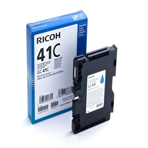 [15728] [405762] RICOH SG3110DN/3110DNW GC-41C Cartucho Cyan