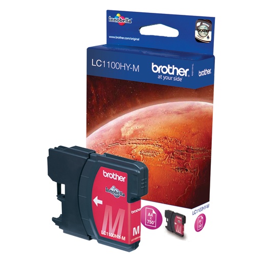 [12067] [LC1100HYM] BROTHER Cartucho tinta  Magenta  MFC-6490CW/,  Alta capacidad