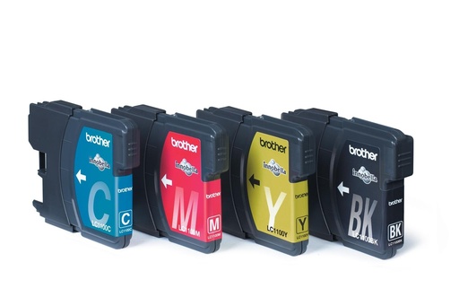 [12063] [LC1100VALBP] BROTHER Pack cartuchos Negro, Cian, Magenta y Amarillo MFC-6490CW