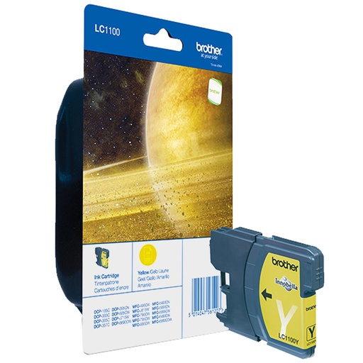 [17900] [LC1100Y] BROTHER Cartucho tinta  Amarillo DCP-385C/ MFC-6490CW/5490cn,  325 pag.