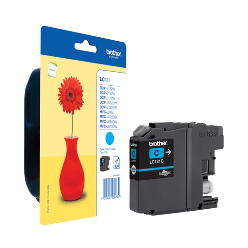 [17850] [LC121CBP] BROTHER Cartucho tinta azul DCP-J552dw MFC-J470dw, 300 pag.
