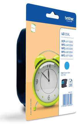 [15763] [LC125XLCBP] BROTHER Cartucho tinta azul MFC-J4410DW/MFC-J4510DW,MFCJ4710DW/MFCJ6520W BLISTER  1200 pag