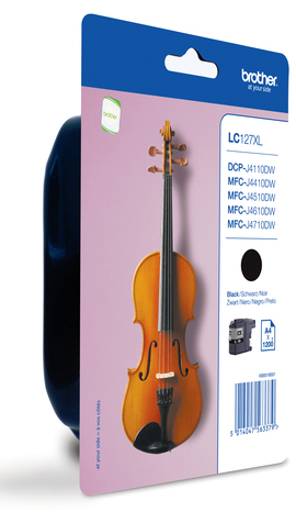 [15762] [LC127XLBKBP] BROTHER Cartucho de tinta negro  MFC-J4410DW/MFC-J4510DW, BLISTER ,1200 pag