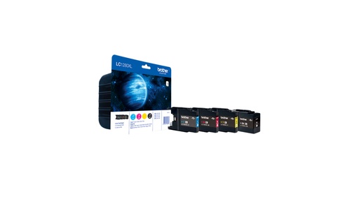 [13318] [LC1280XLVALBP] BROTHER Pack cartuchos Negro, Cian, Magenta y Amarillo  MFCJ6510DW/MFCJ6710DW/MFCJ6910DW, . 2.400 pa