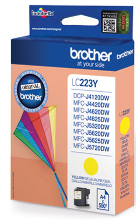 [19122] [LC223YBP] BROTHER Cartucho tinta  Amarillo MFCJ4420DW/MFCJ4620DW larga duracion