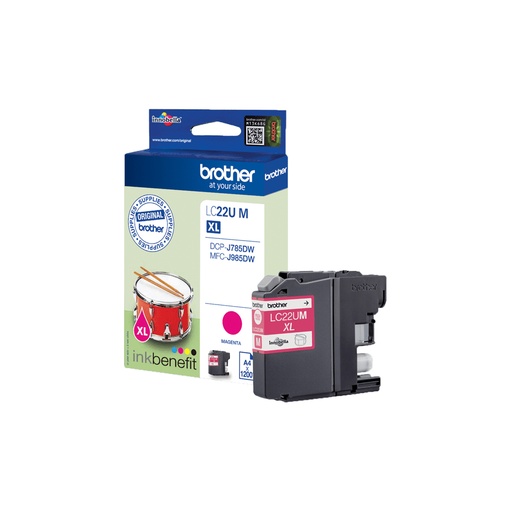 [31743] [LC22UMBP] BROTHER Cartucho de tinta magenta para DCPJ785DW