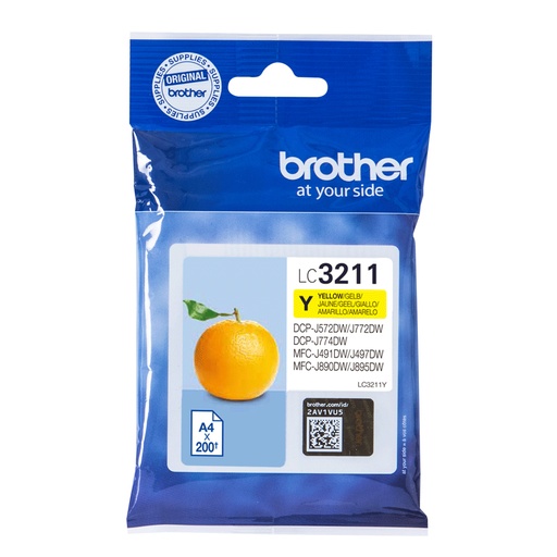 [34198] [LC3211Y] BROTHER Cartucho tinta  Amarillo LC3211Y