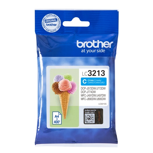 [34201] [LC3213C] BROTHER Cartucho de tinta cian larga duracion BROTHER LC3213C