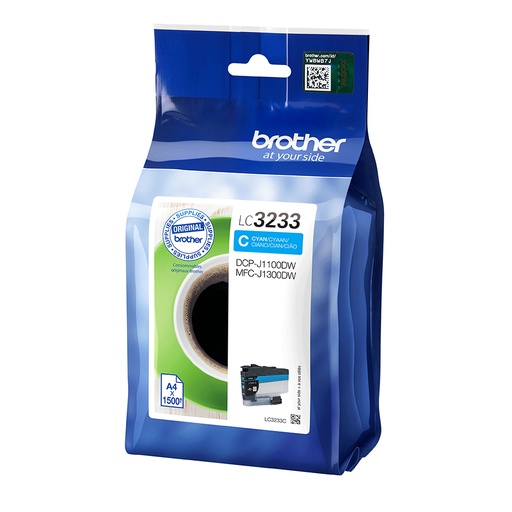 [35841] [LC3233C] BROTHER Cartucho de tinta cian LC3233C