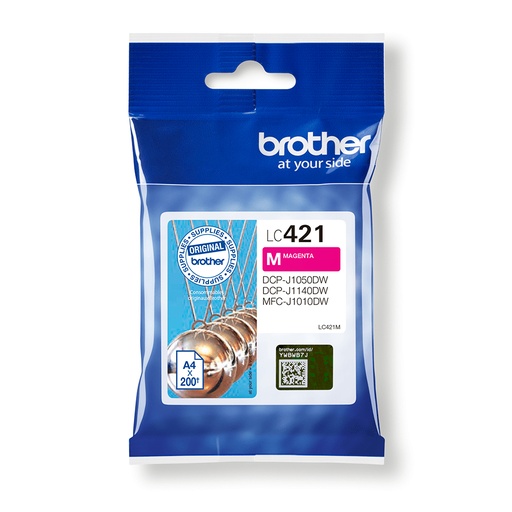 [43997] [LC421M] BROTHER Cartucho de tinta magenta LC421M para DCP-J1050DW / DCP-J1140DW / MFC-J1010DW