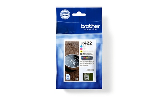 [45753] [LC422VAL] BROTHER Pack 4 cartuchos MFCJ5340DW (BK/C/M/Y)
