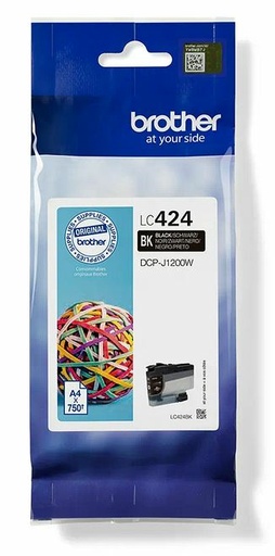 [43310] [LC424BK] BROTHER tinta negra para DCPJ1200W LC424BK