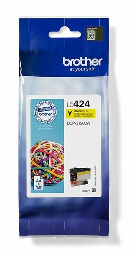 [43313] [LC424Y] BROTHER tinta amarilla para DCPJ1200W LC424Y
