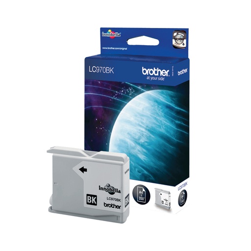 [11513] [LC970BK] BROTHER Cartucho de tinta negro  MFC/DCP-135/150C/235C/260C  (350 pag.)