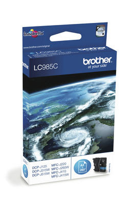[12996] [LC985CBP] BROTHER  Cartucho de tinta cian DCP-J315W,blister