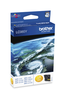 [13018] [LC985YBP] BROTHER Cartucho tinta  Amarillo  DCP-J315W,  blister