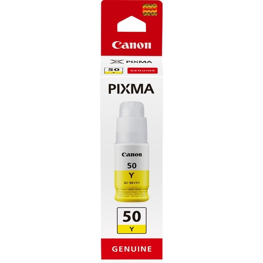 [42836] [3405C001] CANON Cartucho de tinta amarillo GI-50Y PIXMA G5050 G6050 G7050 GM2050 GM4050