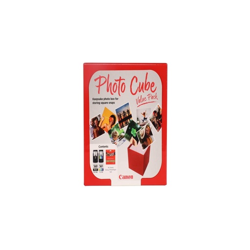 [59376] [3713C007] CANON Pack 2 PG560/CL561 Photo Cube Value Pack + Photo Paper PP-201 40SHE