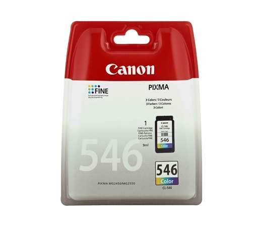 [47631] [8289B004] Canon Cartucho Color Pixma MG2250/MG2450/MG2550 CL546 180pag. *BLISTER ALARMA*