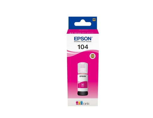 [36590] [C13T00P340] EPSON tinta 104 EcoTank Magenta ink bottle