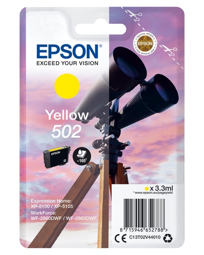 [34547] [C13T02V44010] EPSON Singlepack Yellow 502 Ink