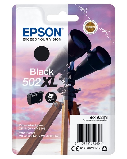 [34551] [C13T02W14010] EPSON Singlepack Black 502XL Ink