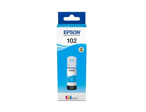 [33943] [C13T03R240] EPSON 102 EcoTank Cyan Ink Bottle ET-2700/ ET-2750/ET-3700 /ET-3750 /ET4750