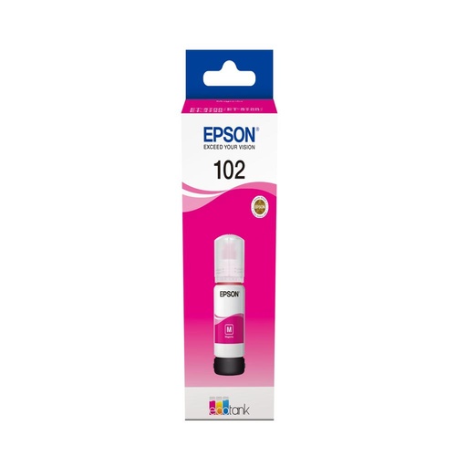 [33944] [C13T03R340] EPSON 102 EcoTank Magenta Ink Bottle ET-2700/ ET-2750/ET-3700 /ET-3750 /ET4750