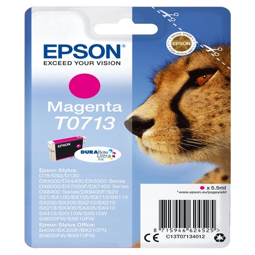 [8716] [C13T07134012] Epson Stylus D-78/92/120/DX-4000/5000/6000/7000F Cartucho Magenta
