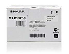 [47396] [MXC30GTB] SHARP  Toner MXC300W MXC250F negro 6000 PAGINAS