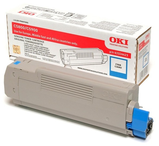 [8773] [43324423] OKI C-5800/C-5900 Toner Cian