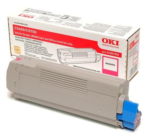 [8767] [43381906] OKI C-5600/5700 Toner Magenta-Desc