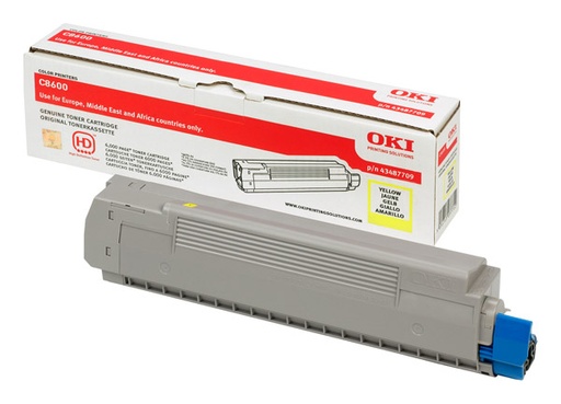 [9750] OKI Toner C-8600/8800 Amarillo-DESCATALOGADO
