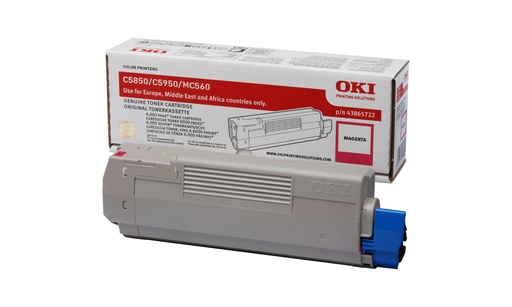 [11862] [43865722] OKI C-5850/5950/MC560 Toner Magenta 6k