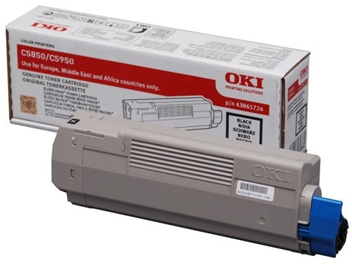 [11864] [43865724] OKI C-5850/5950/MC560 Toner Negro 8k