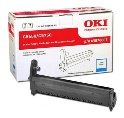 [11870] [43870007] OKI C5650/C5750 Tambor Cian 20k