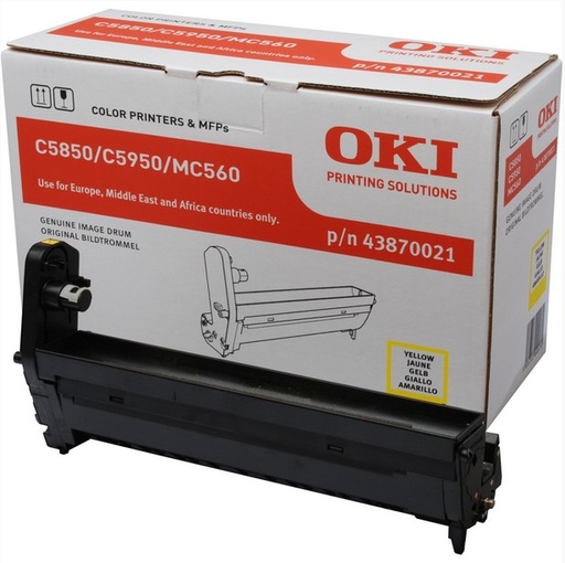 [11940] [43870021] OKI C-5850/5950/MC560 Tambor Amarillo