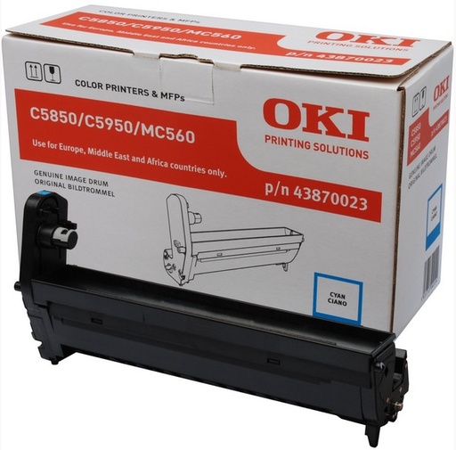 [11942] [43870023] OKI C-5850/5950/MC560 Tambor Cian
