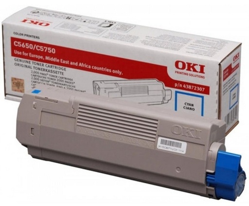 [11867] [43872307] OKI C5650/C5750 Toner Cian 2k