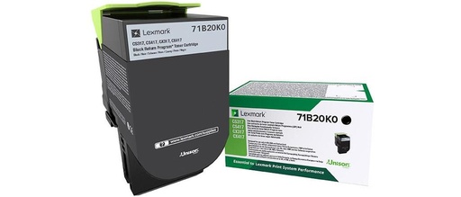 [34164] [71B20K0] LEXMARK TONER 71B20K0 NEGRO