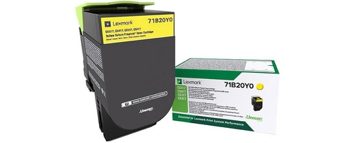 [34167] [71B20Y0] LEXMARK TONER 71B20Y0 AMARILLO