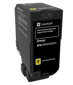 [35457] [74C2SY0] Lexmark CS720, CS725, CX725 Cartucho de toner amarillo Retornable